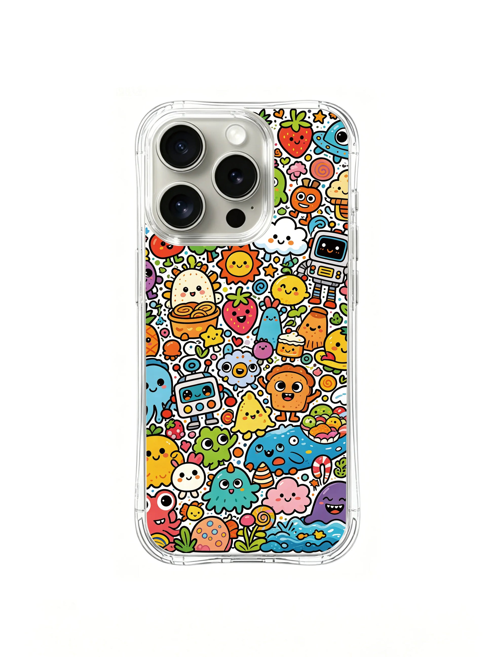 PhoneCasing iPhone 16 pro Case with characters from different worlds meeting for their first galaxy reunion, exclusive Milo Yun design, premium wearable art.