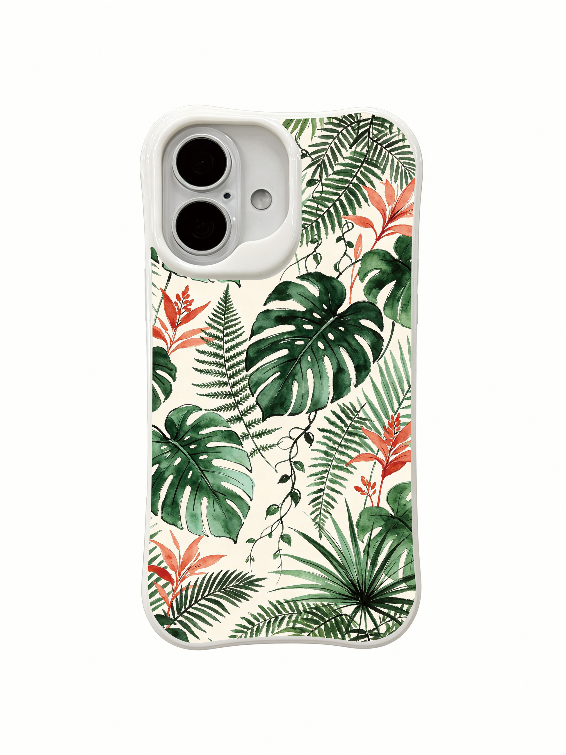 PhoneCasing vibrant jungle plant iPhone 16 Case, high-end collectible art piece