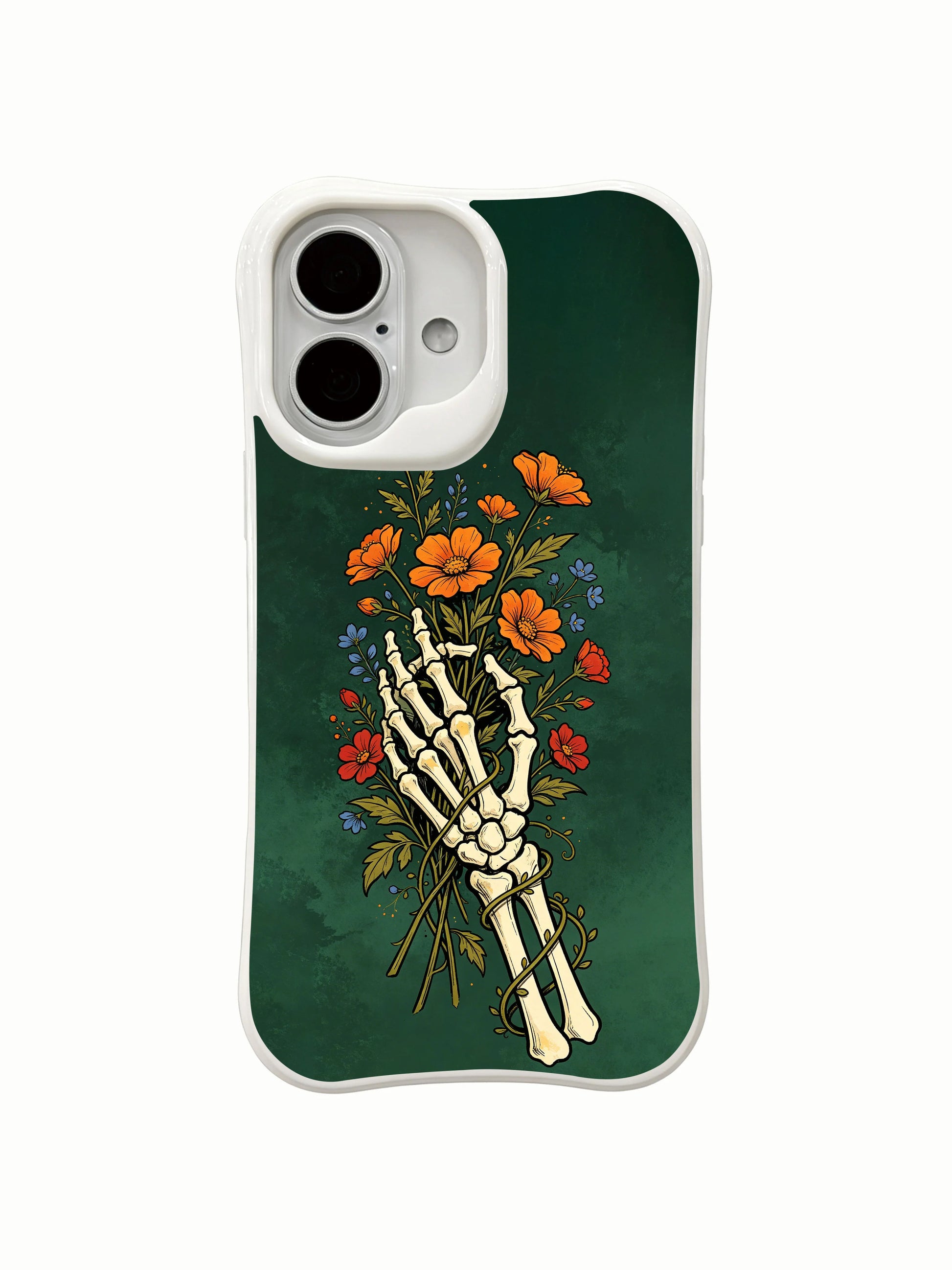 PhoneCasing soft distressed emerald wash iPhone 16 Case, impact-resistant anti-scratch lightweight everyday protective iPhone 16 cover