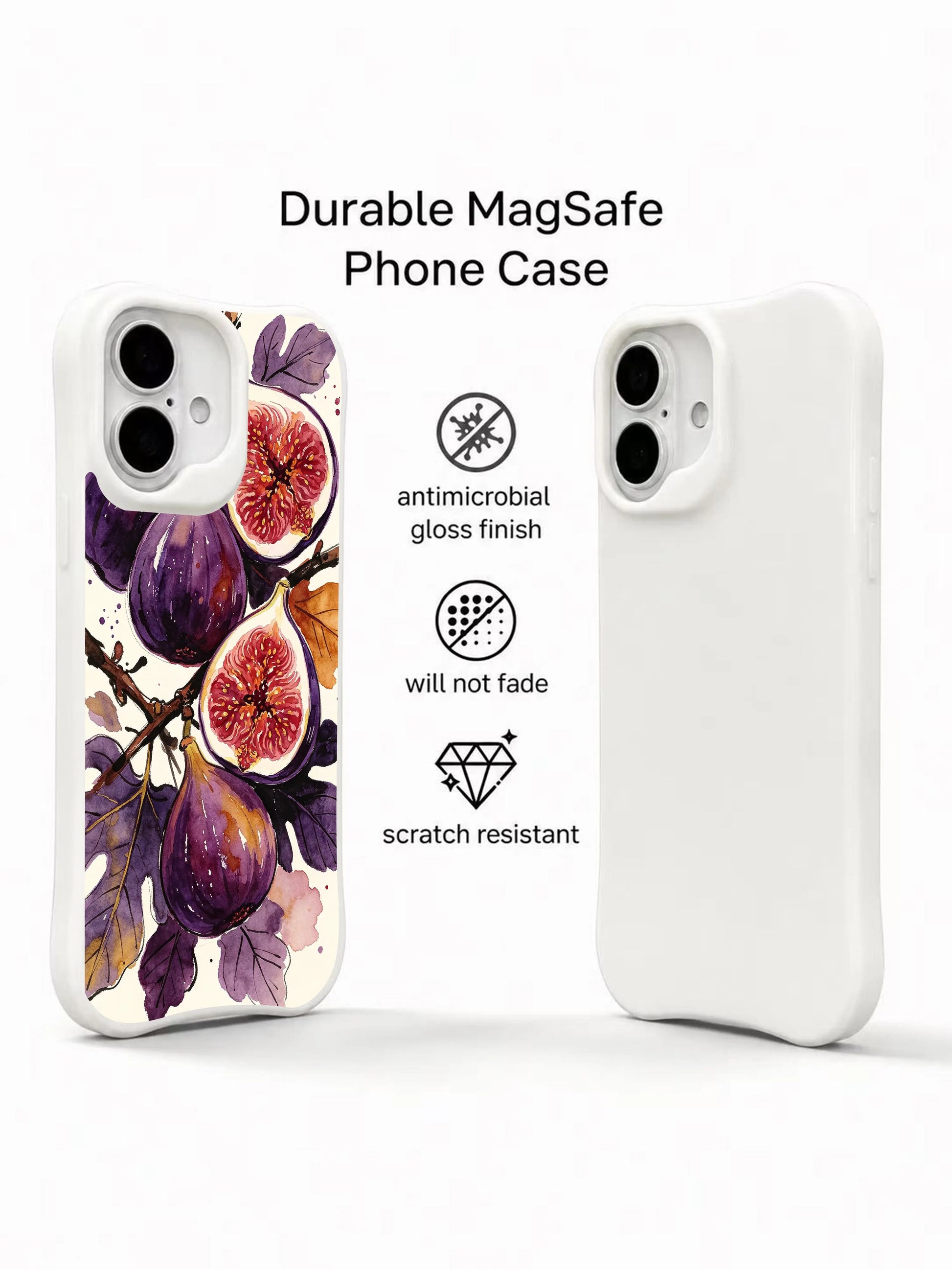 PhoneCasing watercolor fruit iPhone 16 Case, premium artist-designed wearable art