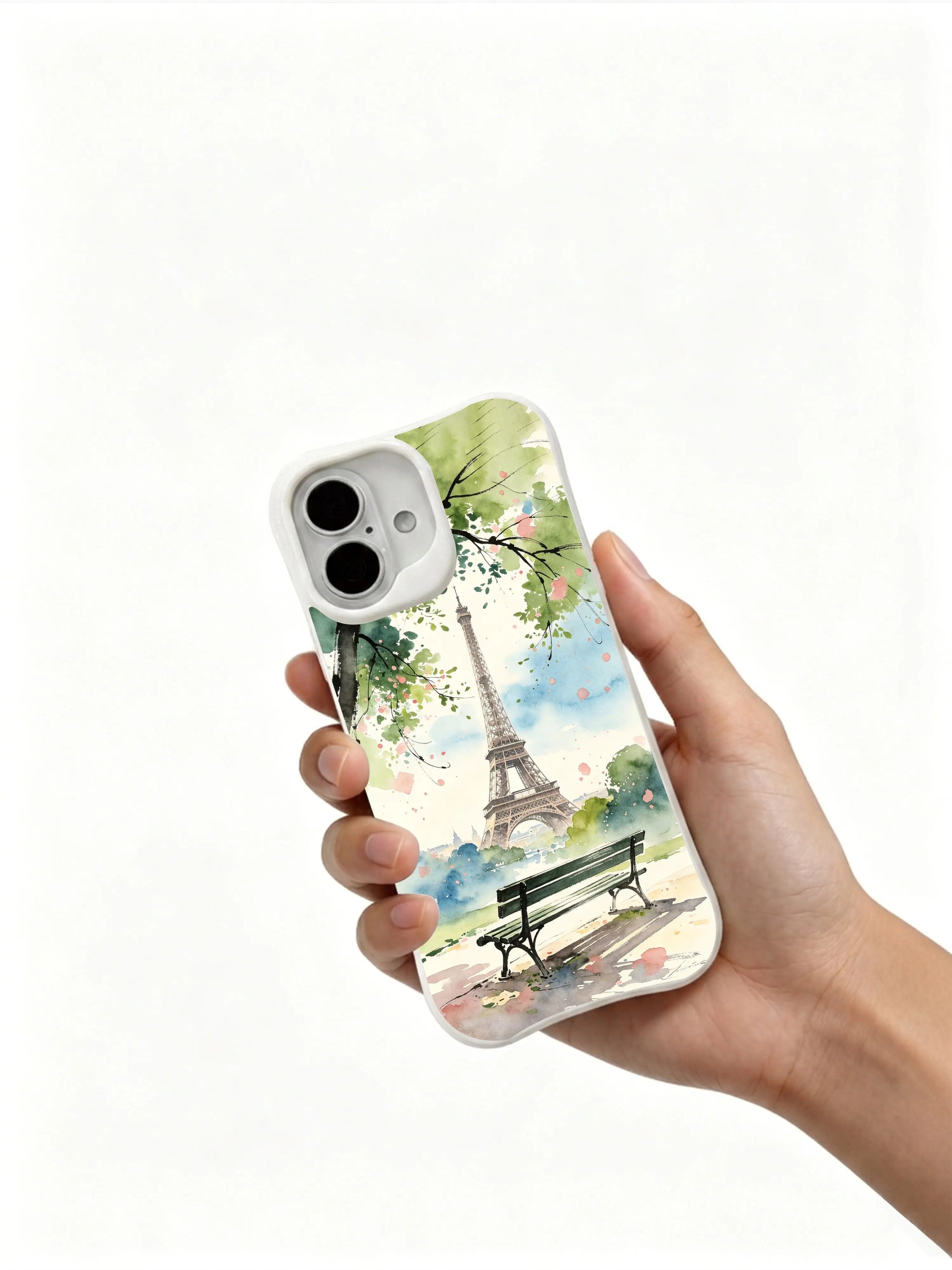 PhoneCasing watercolor Paris iPhone 16 Case, premium quality crafted in California