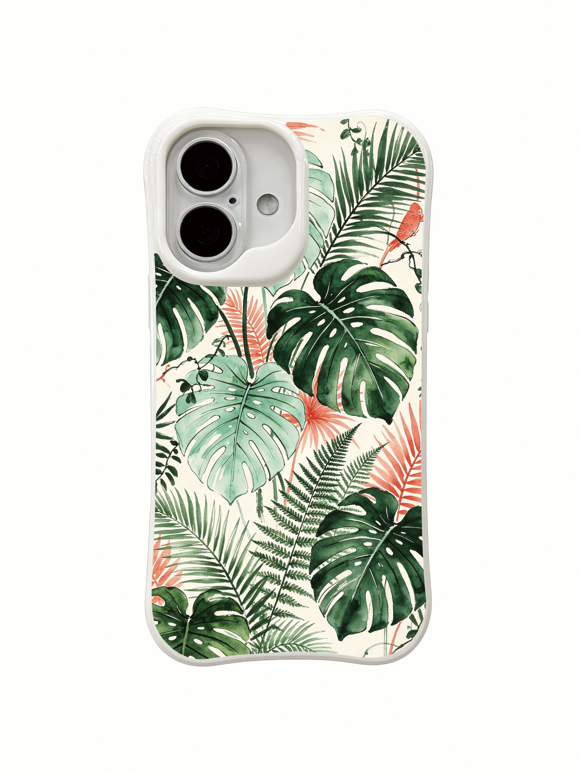PhoneCasing watercolor splash jungle iPhone 16 Case, premium artist fine art