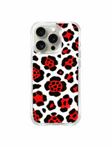 Hushed Crimson Fire pattern içeren iPhone 14 Pro kılıfı