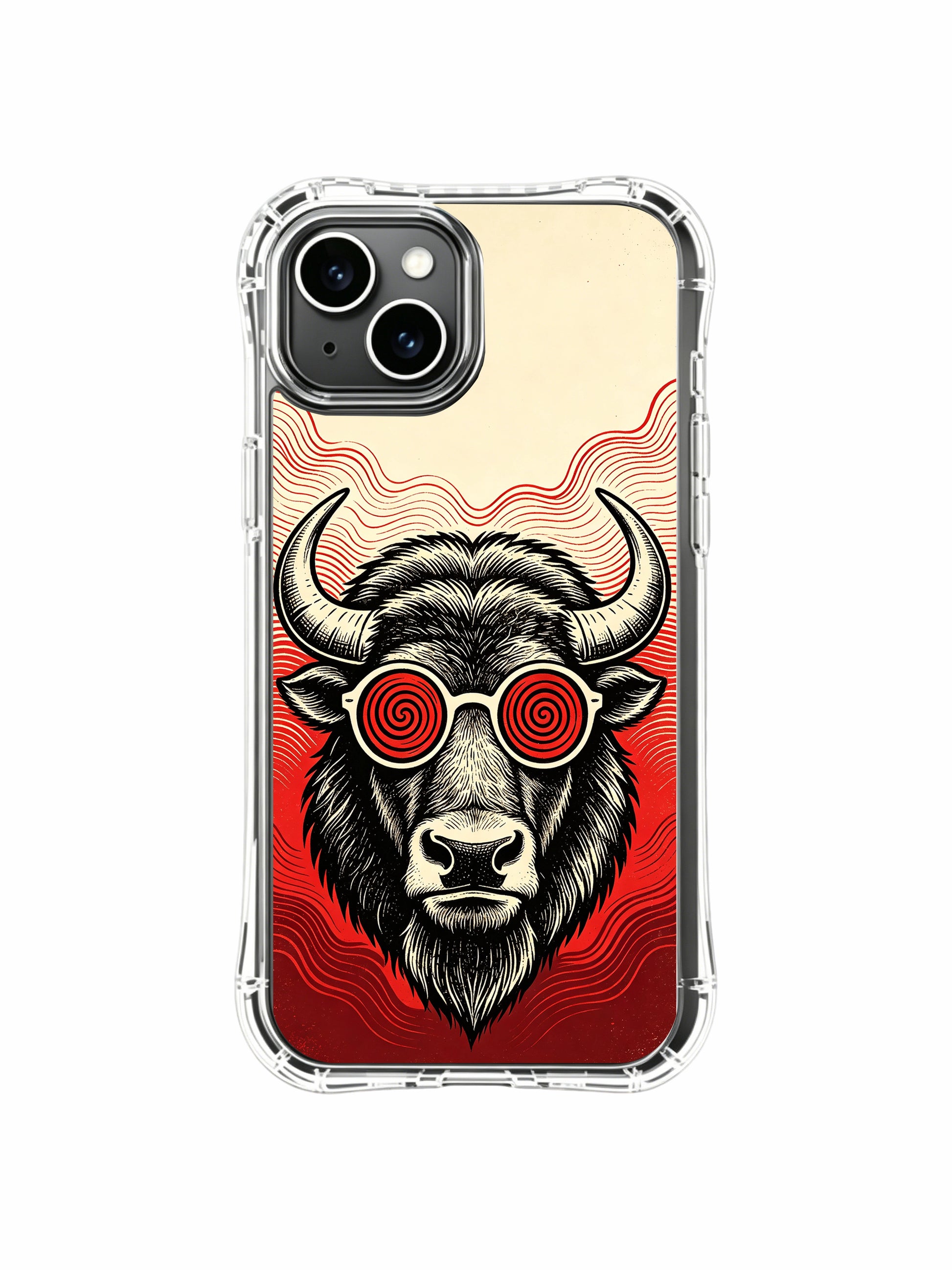 Wearable gallery-grade bison fine art PhoneCasing iPhone 13 Case, exclusive global artist design premium art cover perfect for curated women’s gift collection.