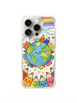 PhoneCasing iPhone 16 Pro Case with whimsical art planet design, part of Milo Yun’s signature collection, premium protective art casing.