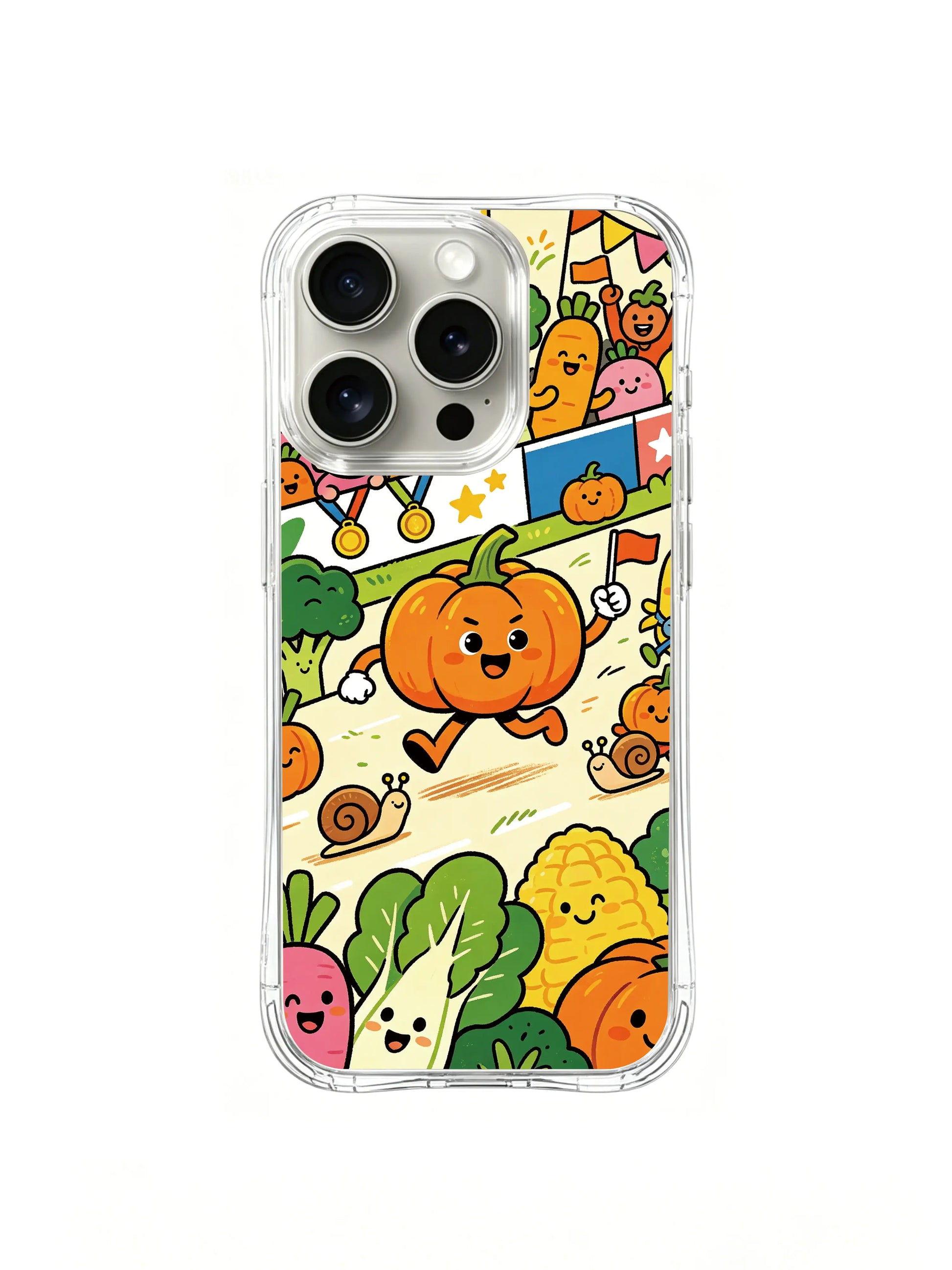 PhoneCasing iPhone 16 pro Case with whimsical cheerful fall vibes design, part of Milo Yun’s signature collection, premium protective art casing.