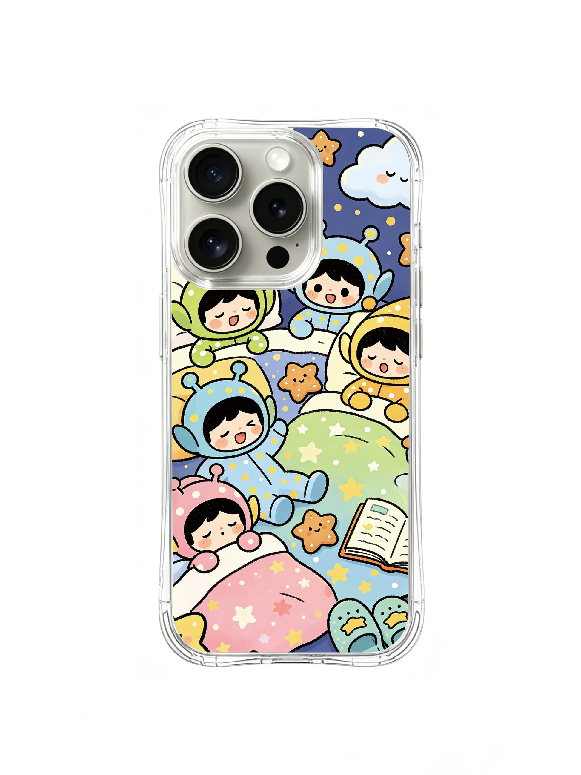 PhoneCasing iPhone 16 pro Case with whimsical cozy night vibes design, part of Milo Yun’s signature collection, premium protective art casing.
