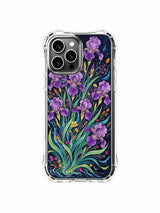 PhoneCasing iPhone 16 Pro Max Case with a whimsical floral tide, a lively and expressive take on the dark garden theme.