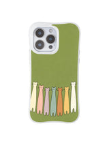 PhoneCasing iPhone 16 Pro Max with Whimsical Nature Kittens design, colorful cats balancing natural calm with playful fairy-tale energy.