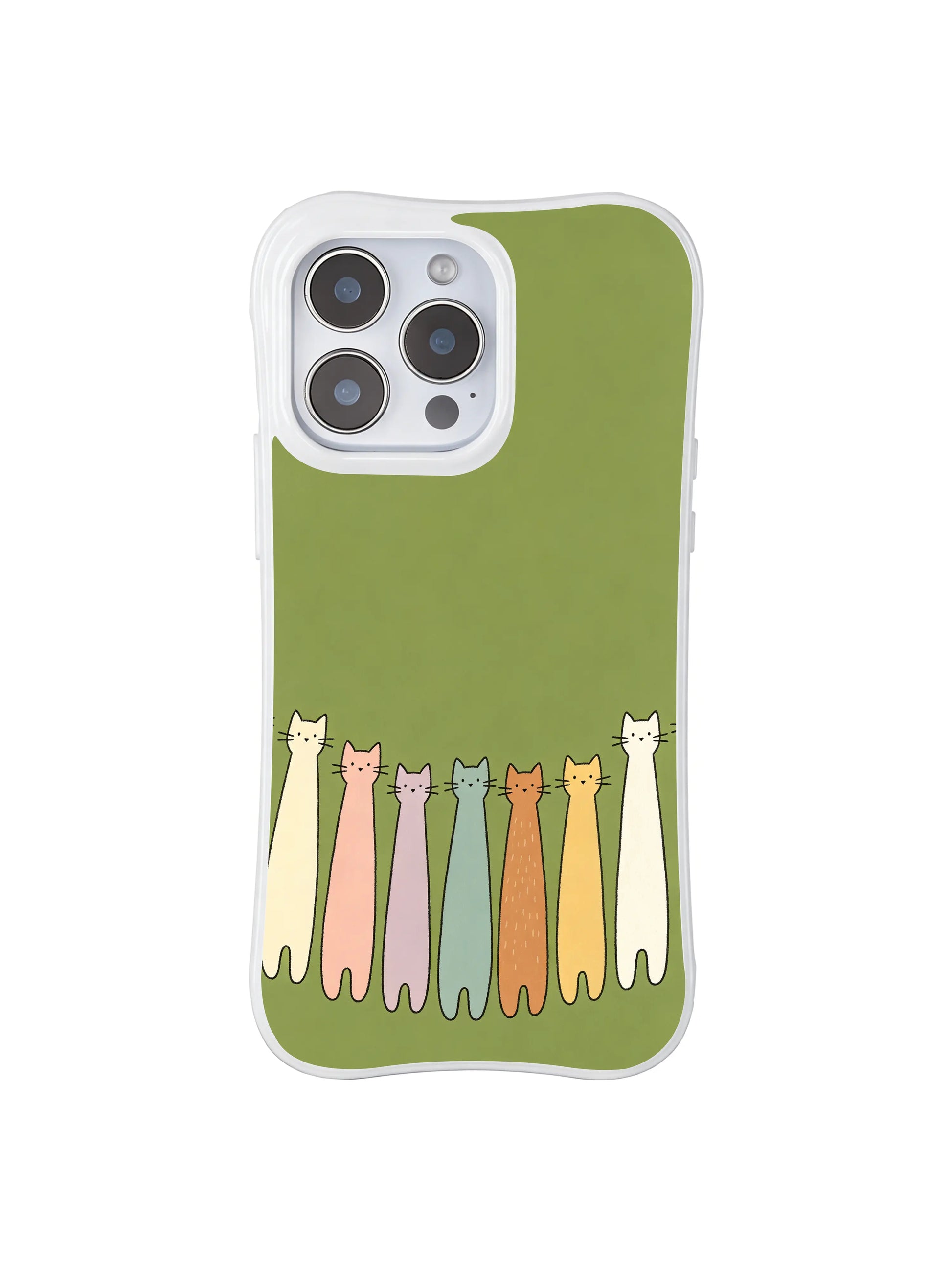 PhoneCasing iPhone 16 Pro Max with Whimsical Nature Kittens design, colorful cats balancing natural calm with playful fairy-tale energy.