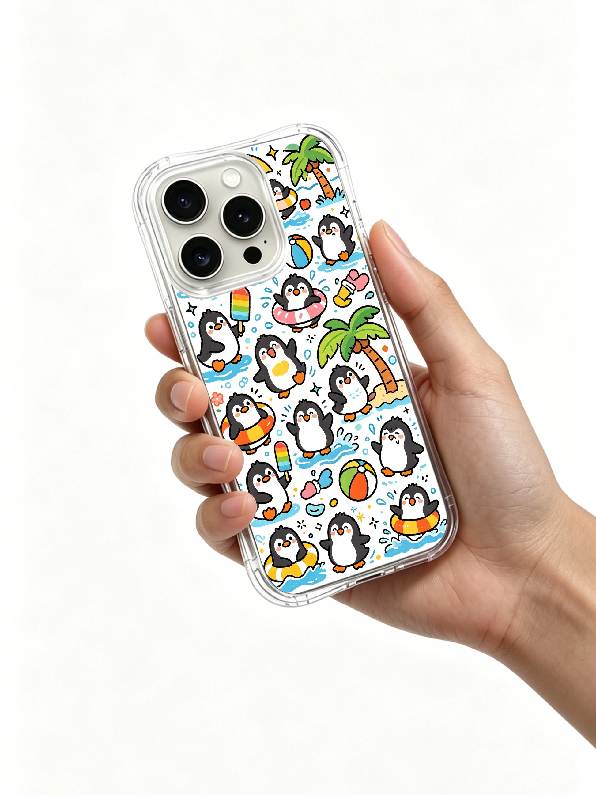 PhoneCasing iPhone 16 Pro Case with whimsical summer paradise art from Milo Yun, artist-collaborated premium case for modern women.
