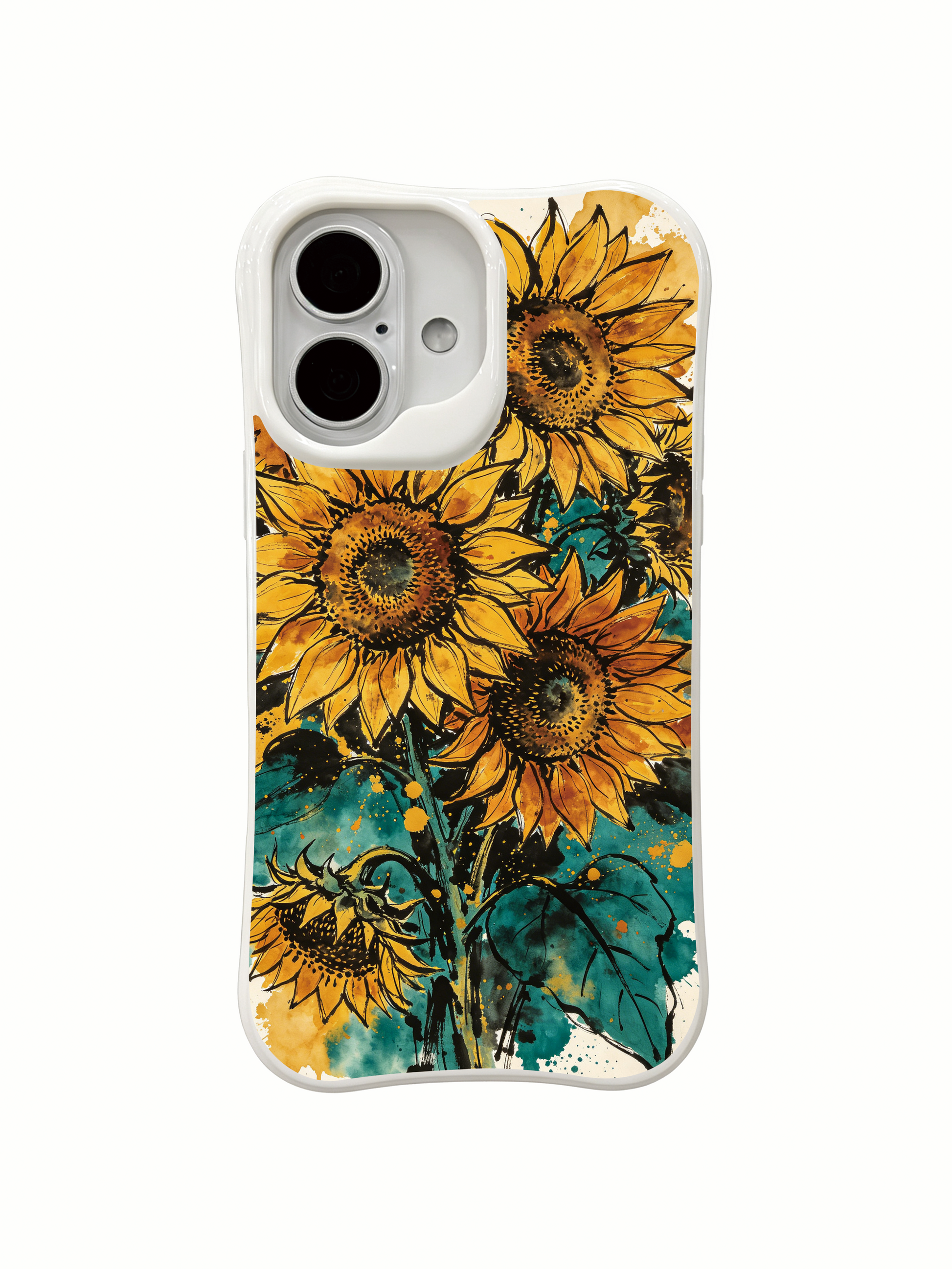 PhoneCasing wild summer sunflower iPhone 16 Case, bohemian art print