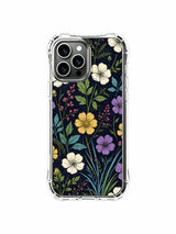 PhoneCasing iPhone 16 Pro Max Case with Wildflower Nocturne art. Meadow blooms and delicate stems, durable protective case.