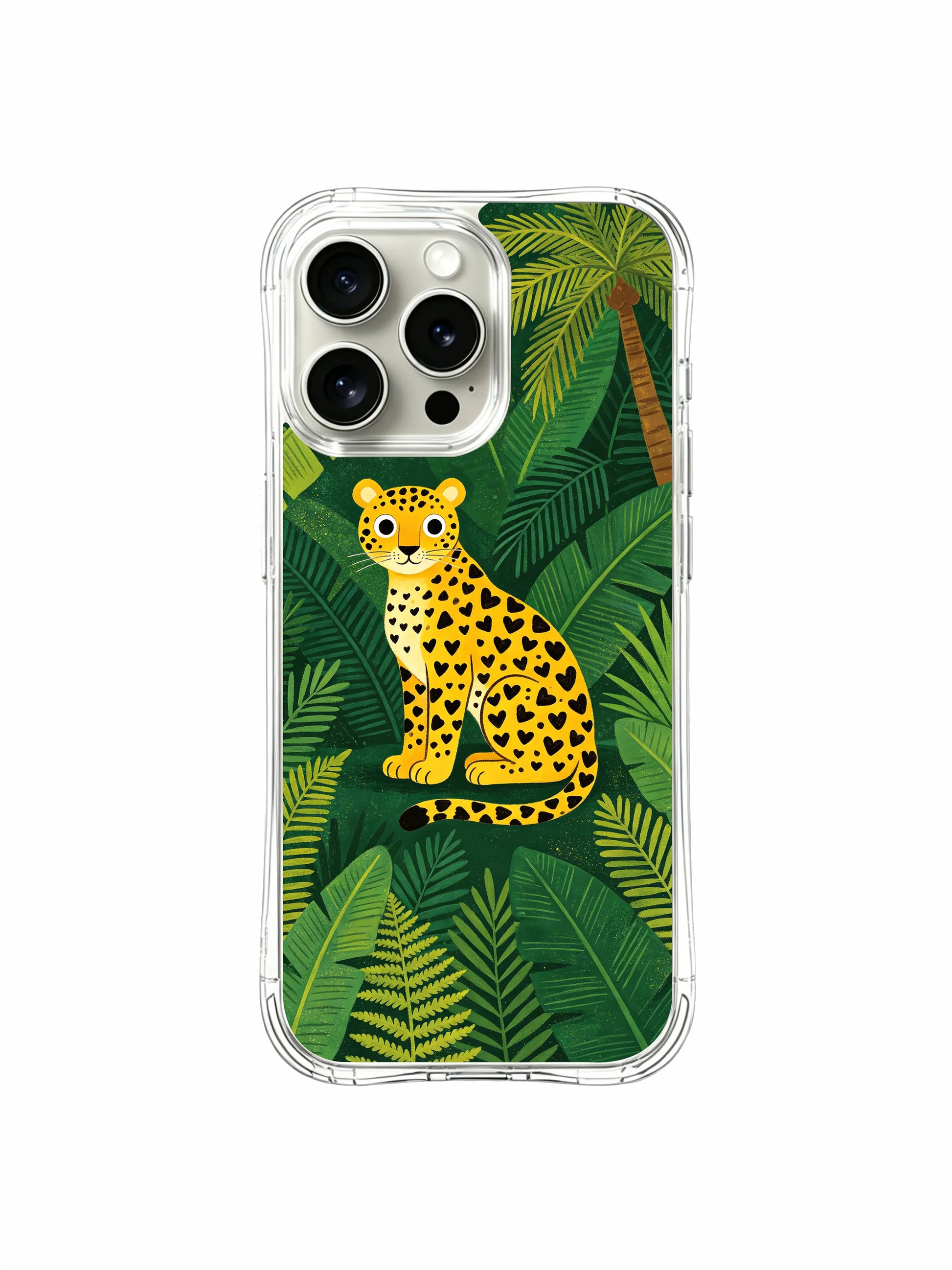 PhoneCasing Wildlife Jungle Jaguar iPhone 15 Pro Max Case, original illustration luxury case