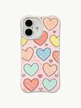 Wishful Pastel Hearts görseli içeren iPhone 16 Plus kılıfı