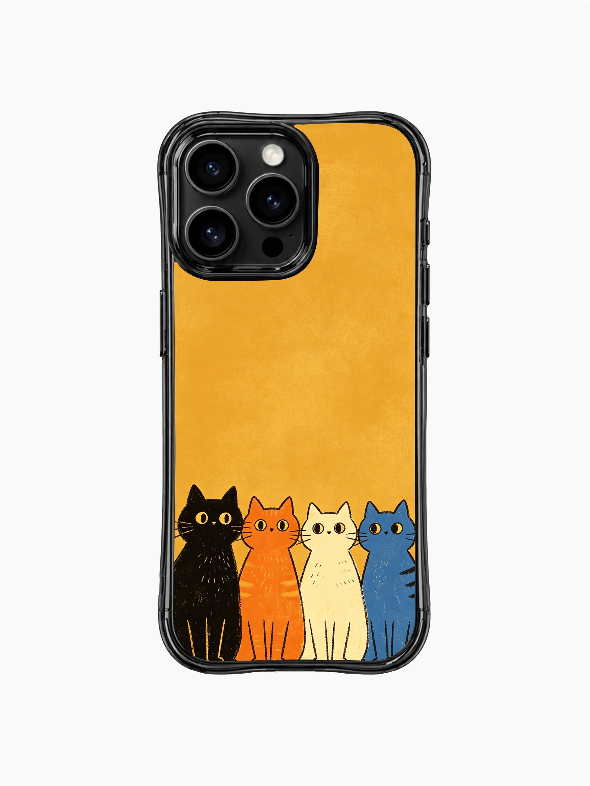 PhoneCasing iPhone 16 pro max scratch-resistant case with playful cats, designed to spark imagination.