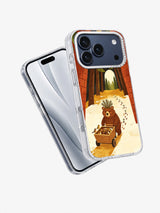 The Pine-Seed Bear iPhone 17 Pro Max Case angled view