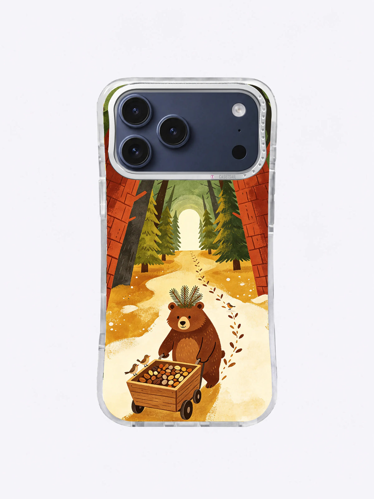 Pine Tunnel Promise bear iPhone case artwork