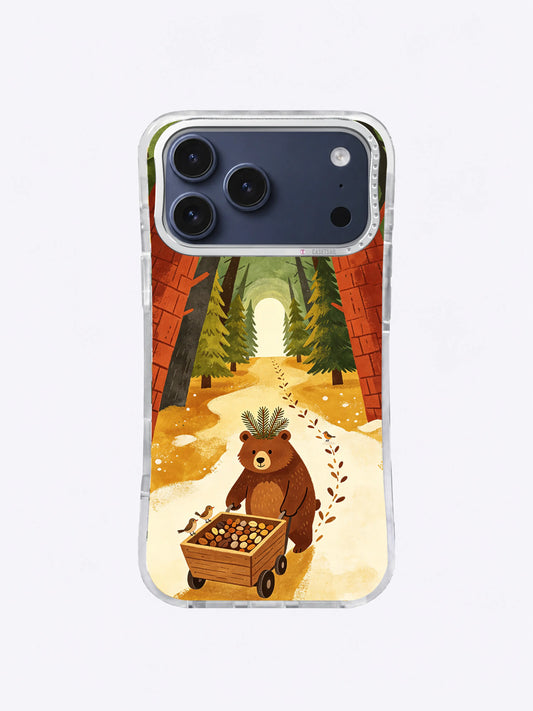 Pine Tunnel Promise bear iPhone case artwork