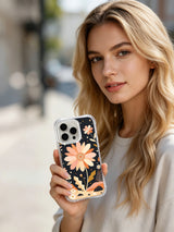 Pink Desert Bloom iPhone 15 Pro case lifestyle view