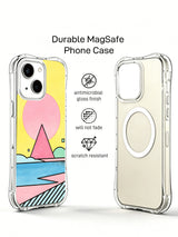 Pink Echo Horizon iPhone 15 case product view 2