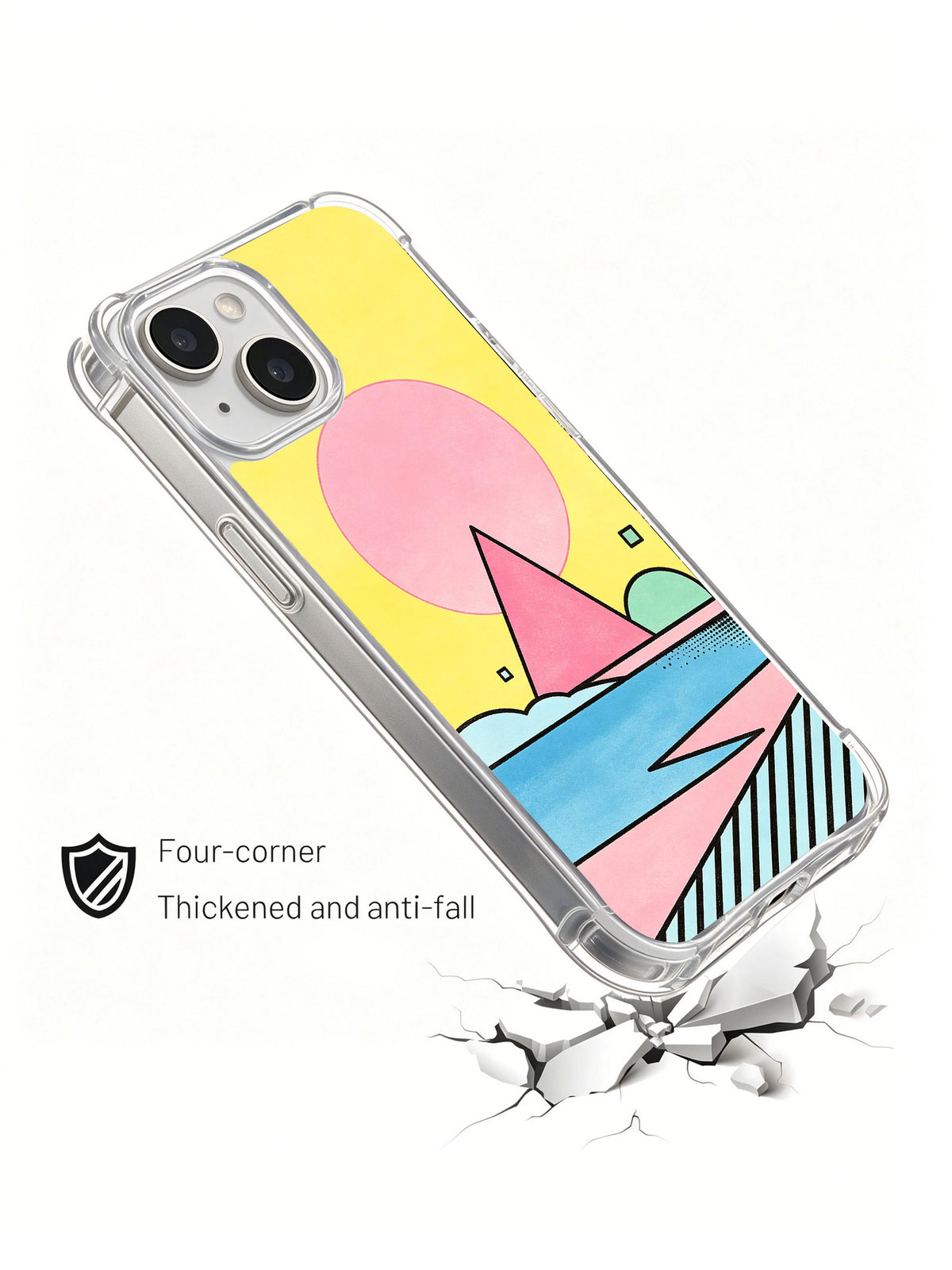 Pink Echo Horizon iPhone 15 case product view 4