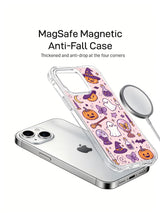 Dreamy ghost pumpkin phone case with crystal balls and butterflies