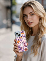Kawaii ghost butterfly pumpkin iPhone 14 Plus case