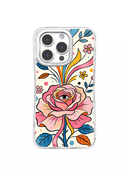 The Pink Ribbon Dream Garden art iPhone 15 Pro Max case front view