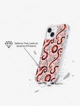Pink Snake Vine Garden iPhone 14 Plus case impact view