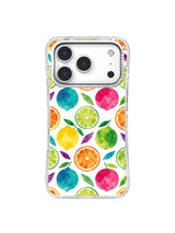 Product or handheld view of the Rainbow Citrus Garden case