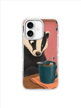 Teal Mug Clever Hook pattern iPhone case