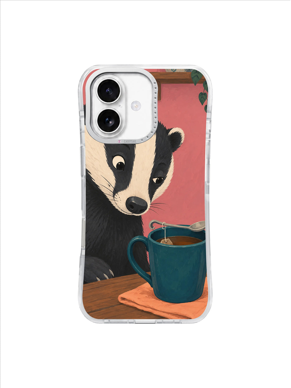Crooked Spoon Solution pattern iPhone case