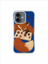 Rust Fox Field Notes pattern iPhone case