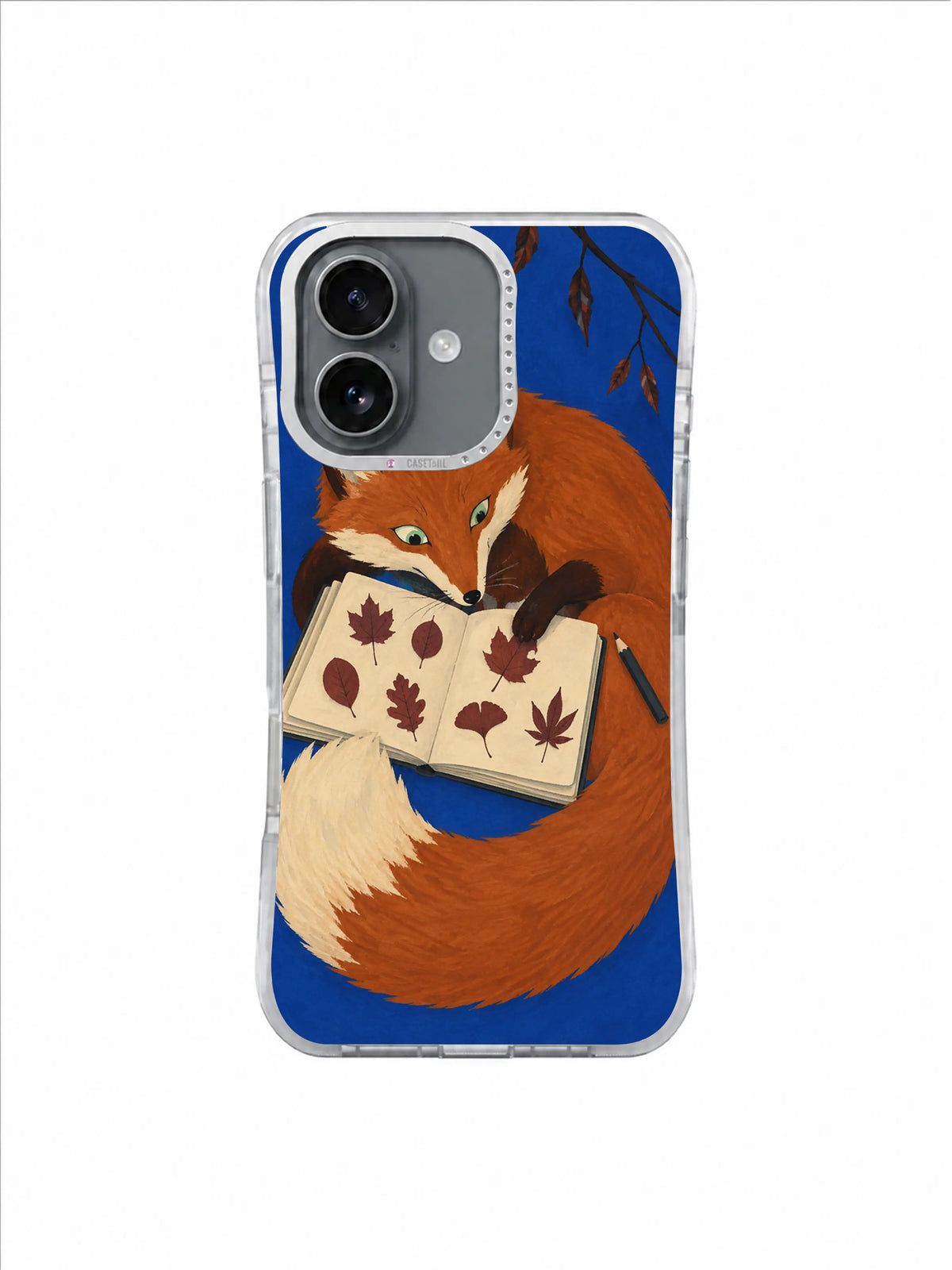 Cream Tail Page Keeper pattern iPhone case