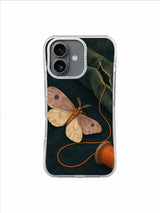 Burnt Orange Bobbin Moth iPhone 17 Case