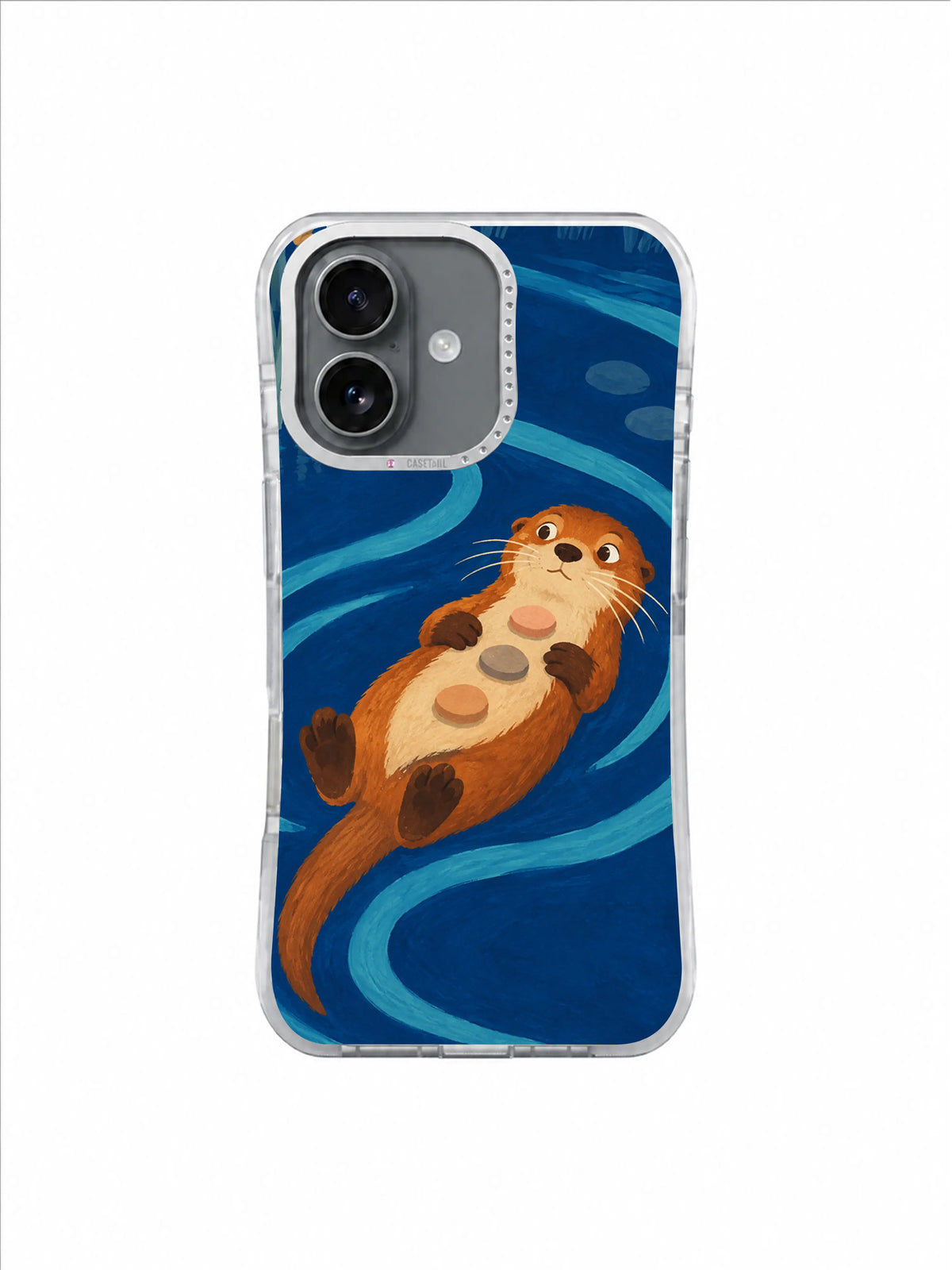Three Peach Pebbles pattern iPhone case