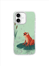 Petrol Teal Ripple Song pattern iPhone case