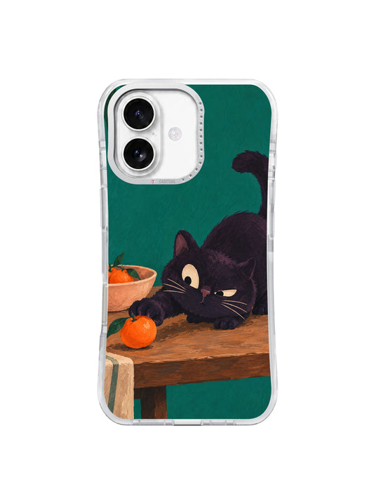 Tangerine on the Run iPhone 17 Case front view