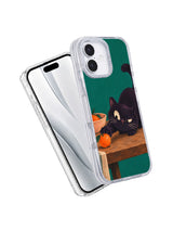 Tangerine on the Run iPhone 17 Case angled view