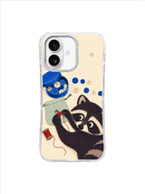 Scarlet Button Escape pattern iPhone case