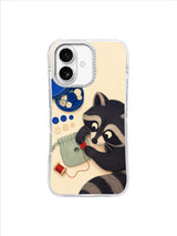 Cream Table Button Joy pattern iPhone case