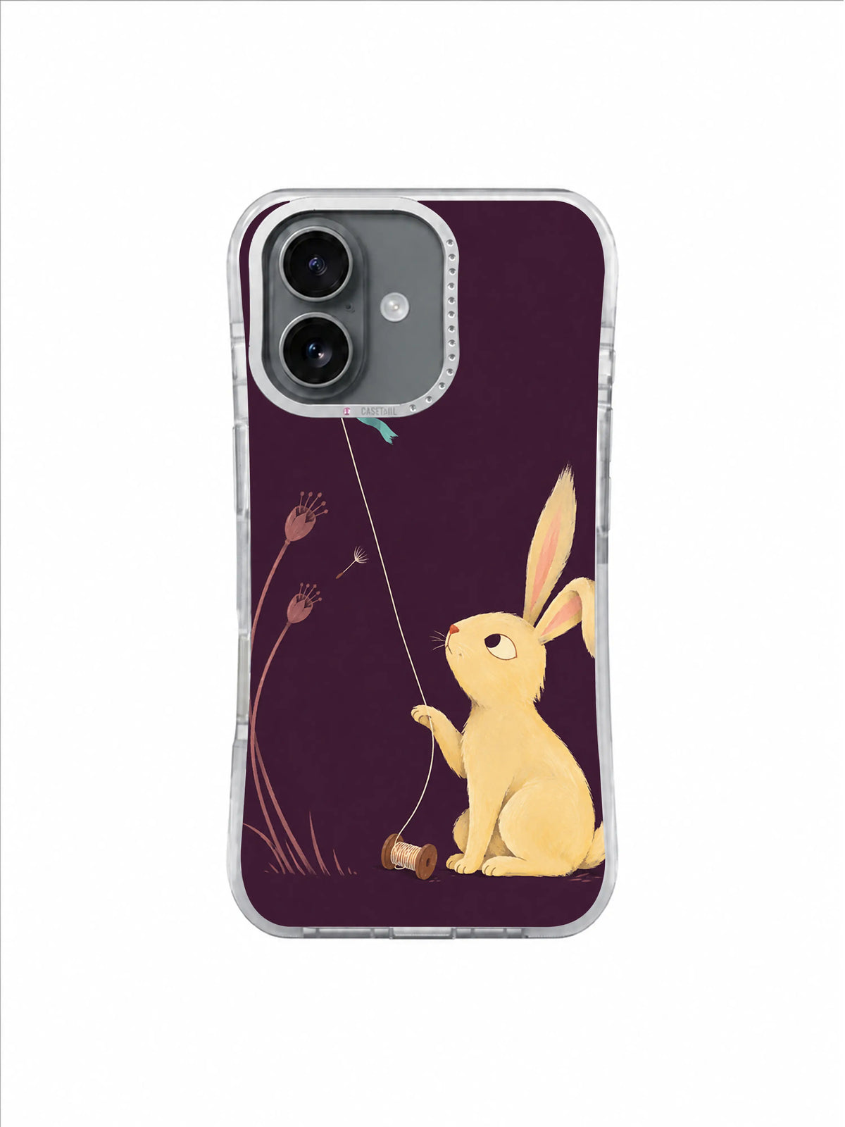 Aubergine Seed Breeze pattern iPhone case