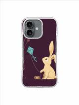 Turquoise Kite Awakening pattern iPhone case