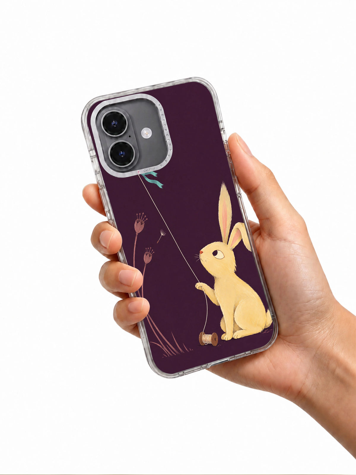 The Kite That Waited iPhone 17 Case in hand
