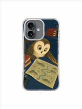 Brick Red Books Map Puzzle iPhone 17 Case