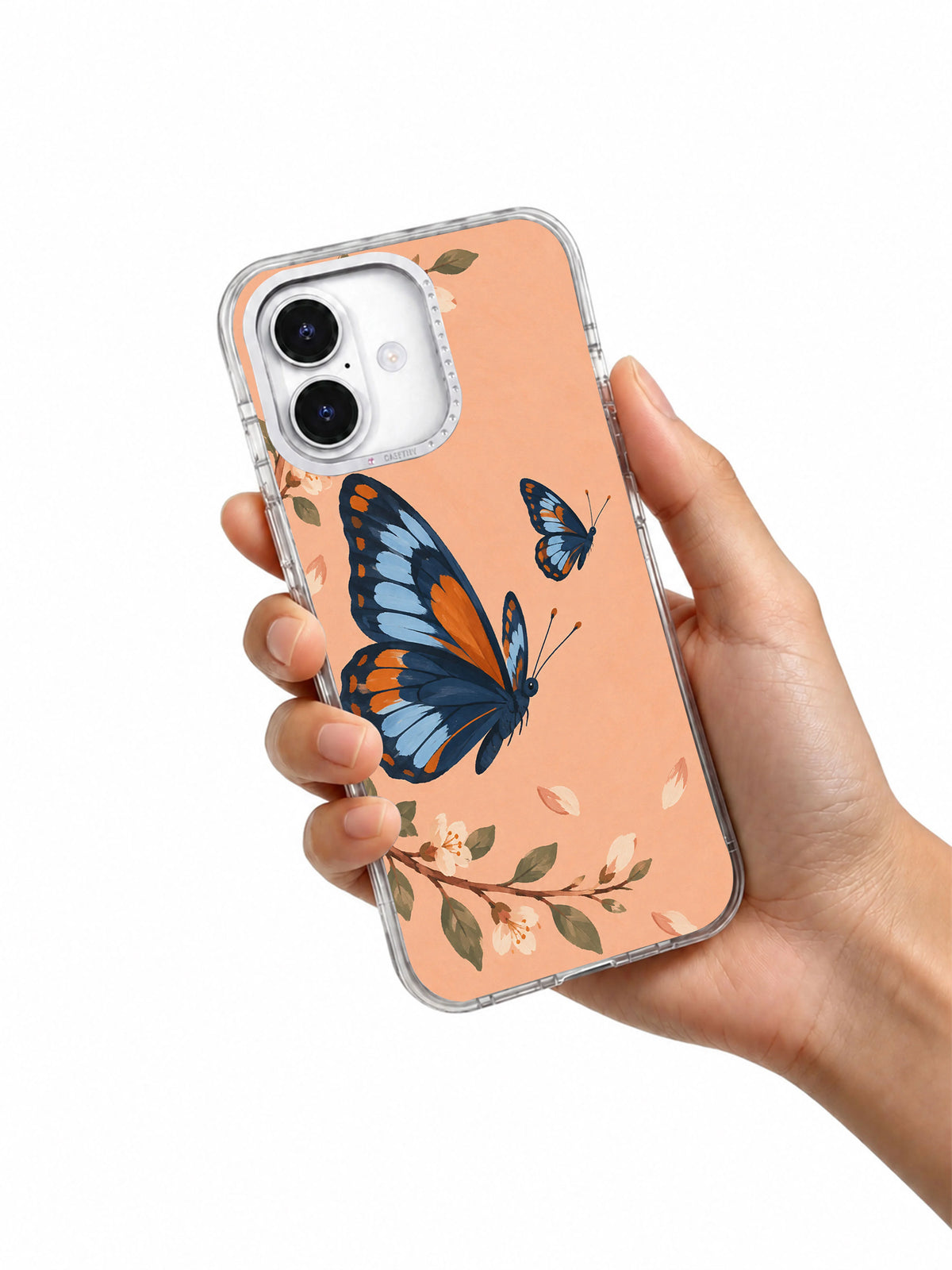The Unfinished Circle iPhone 17 Case hand held view