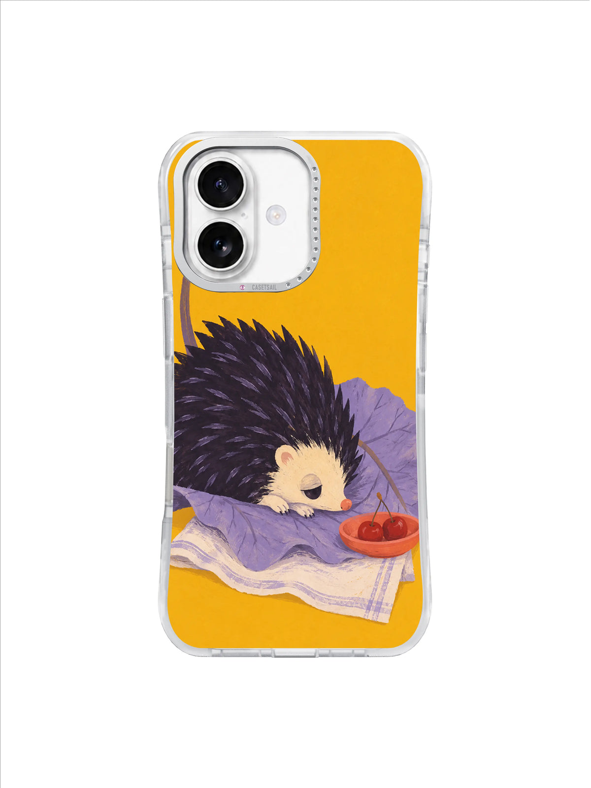 Cherry Dish Quiet Pause pattern iPhone case