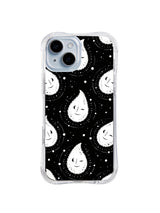 Lunar Tear Constellation moon watcher spirit artwork on iPhone 15 Plus case