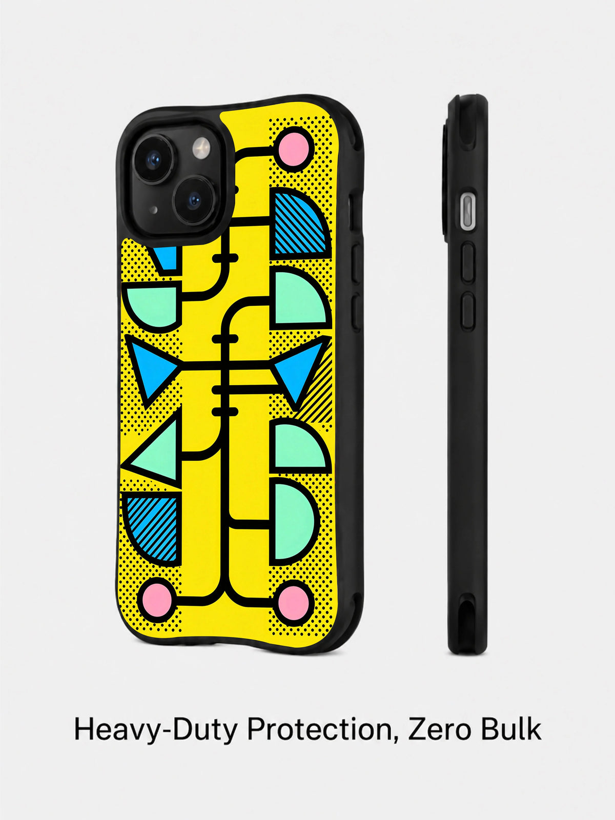 Polka Dream Circuit iPhone 15 case product view